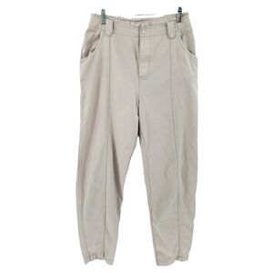 Unsubscribed Jogger Pant Size 4 in Winter White/Gray 100% Cotton